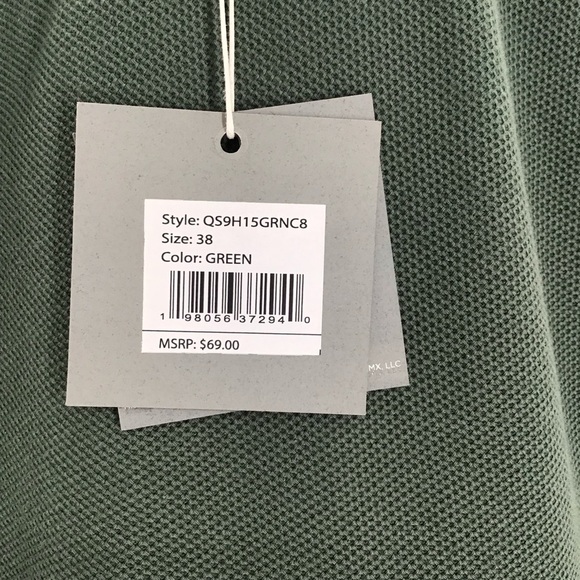 Hickey Freeman Men’s Classic Modern Fit Shorts Green Elastic Casual NWT Size 38 - Picture 9 of 10